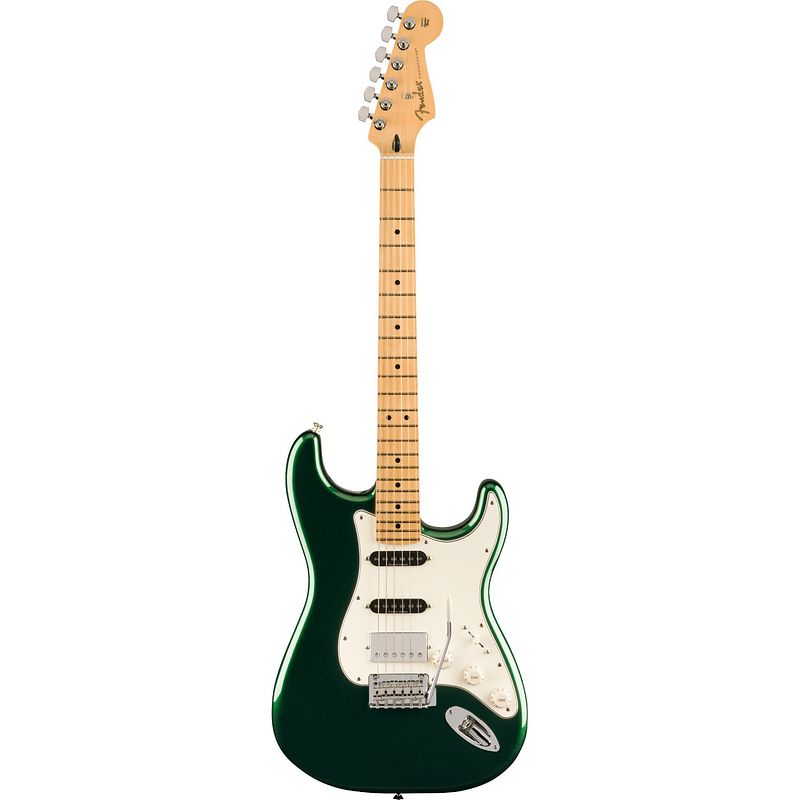 Foto van Fender player stratocaster hss mn british racing green limited edition elektrische gitaar