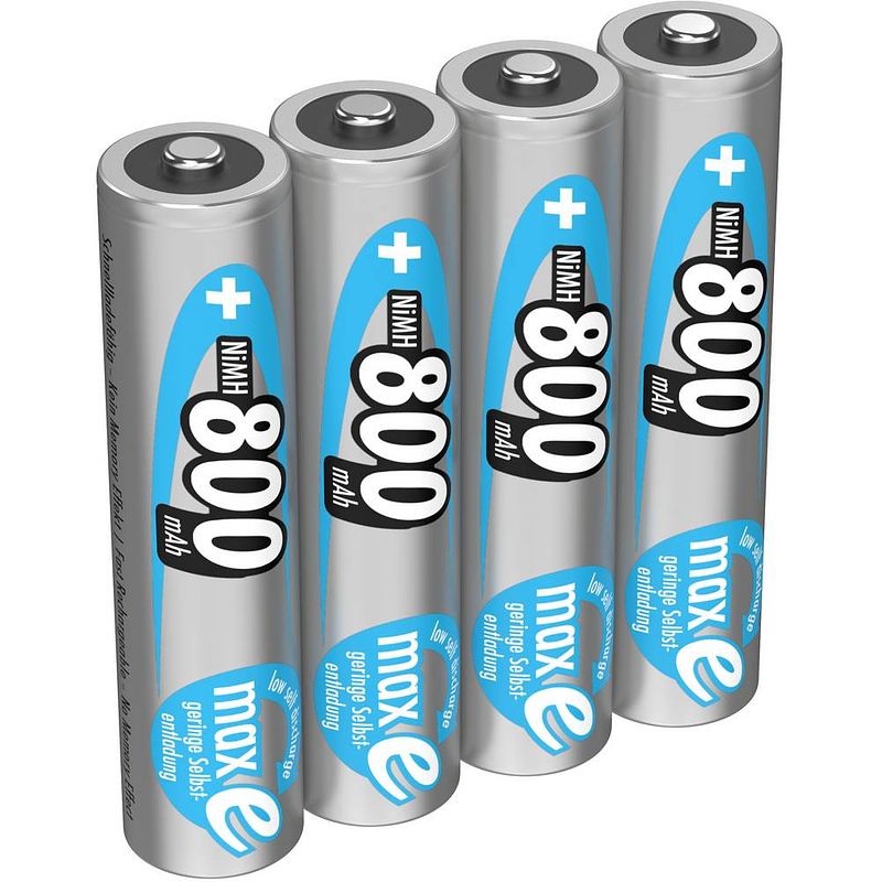 Foto van Ansmann maxe hr03 oplaadbare aaa batterij (potlood) nimh 800 mah 1.2 v 4 stuk(s)