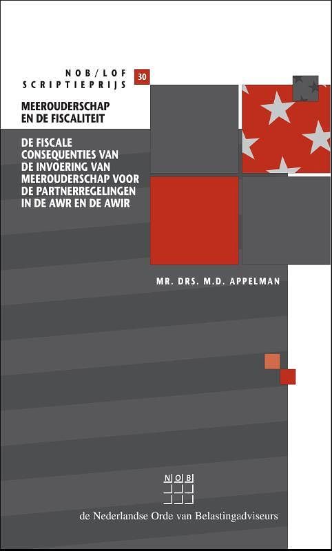 Foto van Meerouderschap en de fiscaliteit - m.d. appelman - paperback (9789013165524)