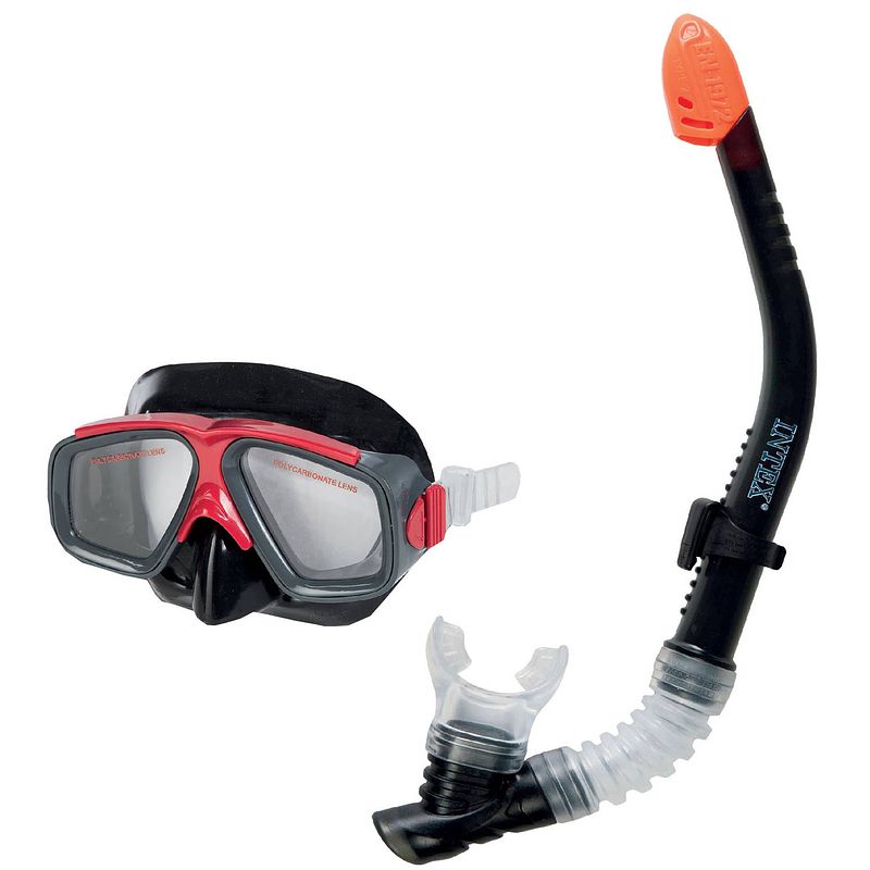 Foto van Intex snorkelset surf rider unisex zwart