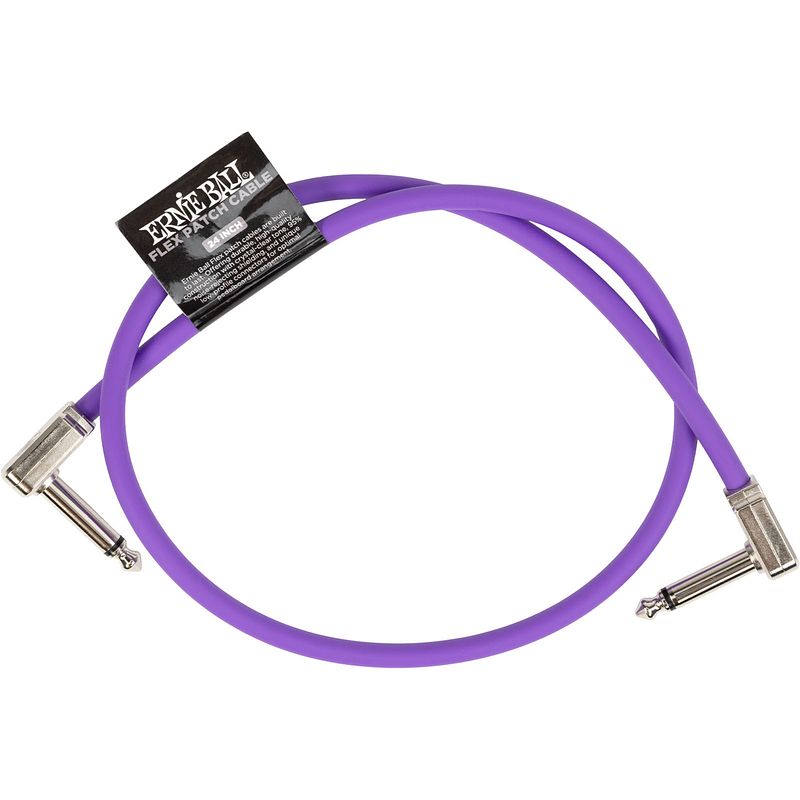 Foto van Ernie ball 6450 flex patch purple patchkabel 60 cm