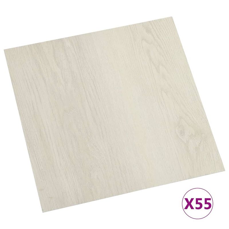 Foto van Vidaxl vloerplanken zelfklevend 55 st 5,11 m² pvc beige