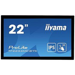 Foto van Iiyama prolite tf2234mc-b7x lcd-monitor 55.9 cm (22 inch) energielabel f (a - g) 1920 x 1080 pixel full hd 8 ms hdmi, displayport, vga, usb ips lcd