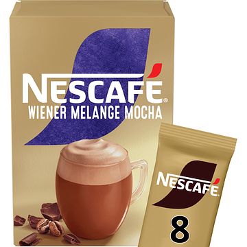 Foto van Nescafe gold wiener melange mocha oploskoffie 6 x 8 zakjes bij jumbo