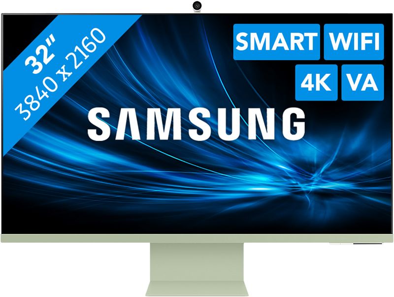 Foto van Samsung ls32bm80guuxen smart monitor m8 groen