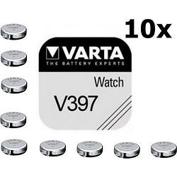 Foto van Varta v397 30mah 1.55v knoopcel batterij - 10 stuks