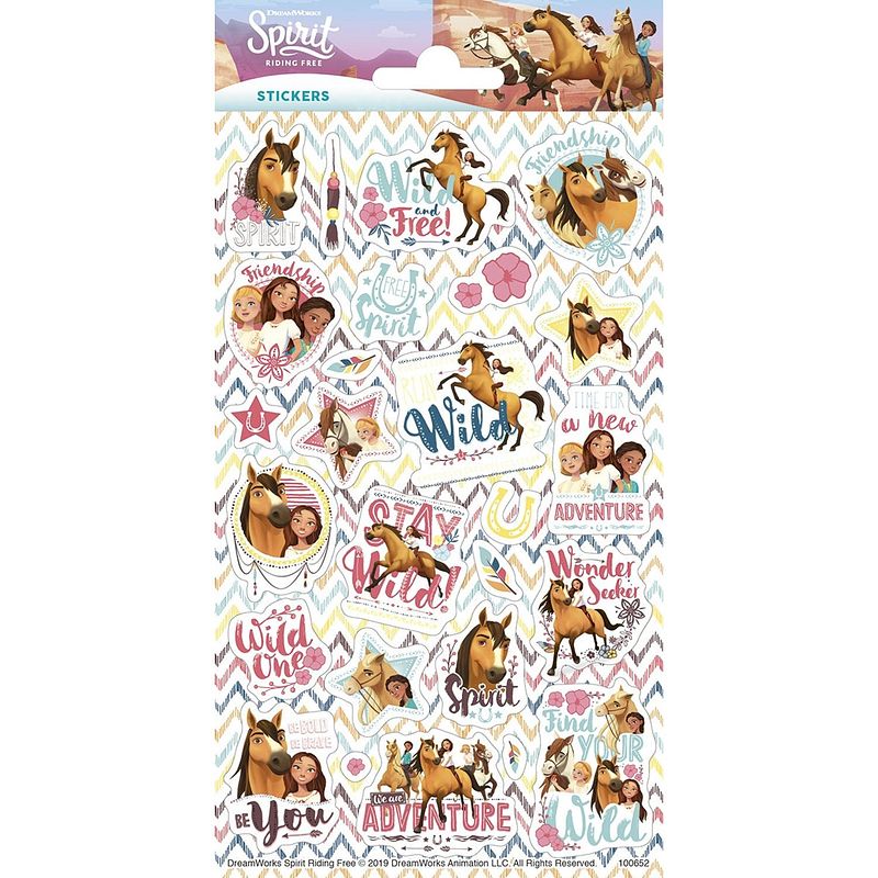 Foto van Funny products stickers spirit 10 x 20 cm papier roze 30 stuks