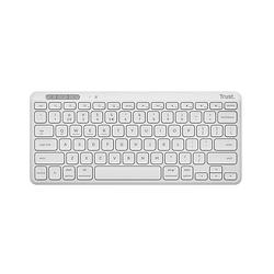 Foto van Trust lycra compact draadloos toetsenbord toetsenbord wit