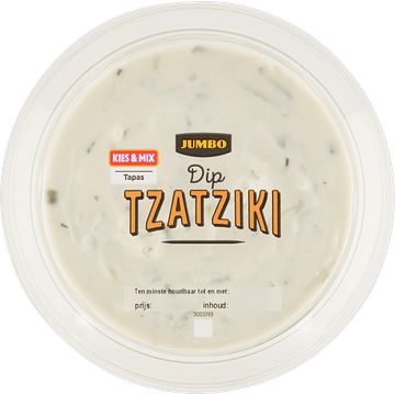 Foto van 3 voor € 6,00 | jumbo tzatziki dip 150g aanbieding bij jumbo