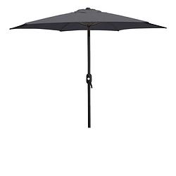 Foto van 4goodz aluminium parasol 300 cm met opdraaimechanisme - donkergrijs