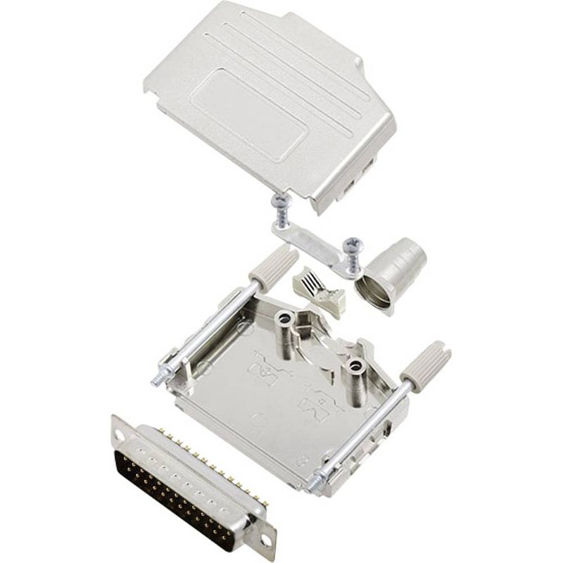 Foto van Encitech dppk25-m-dbp-k 6355-0004-03 d-sub male connectorset 180 ° aantal polen: 25 soldeerkelk 1 set(s)