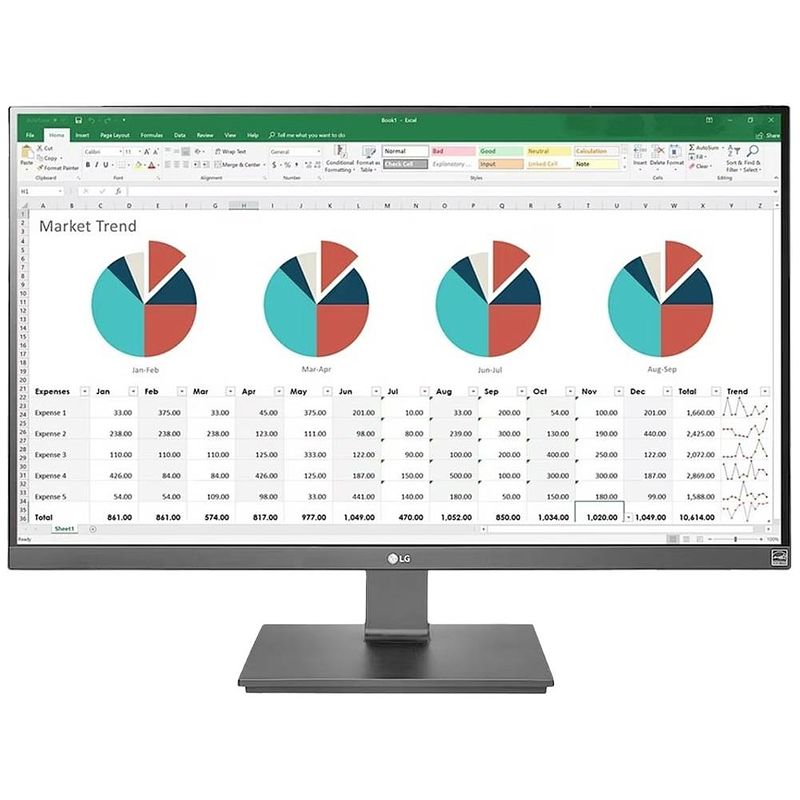 Foto van Lg electronics 27uk670p-b lcd-monitor 68.6 cm (27 inch) energielabel f (a - g) 3840 x 2160 pixel uhd 5 ms hdmi, displayport, usb 3.2 gen 1 (usb 3.0), usb-c®,