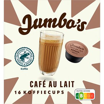 Foto van Jumbo'ss cafe au lait koffiecups 16 stuks