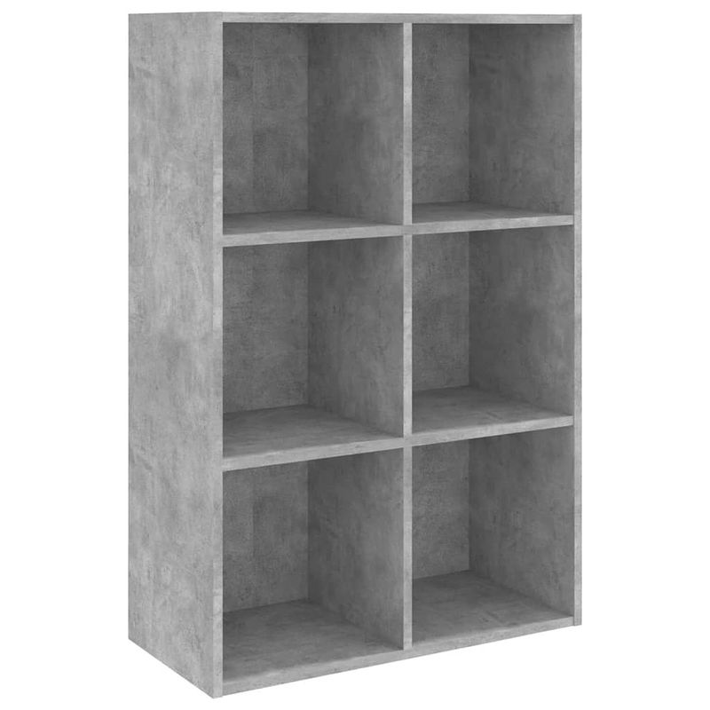 Foto van Vidaxl boekenkast/dressoir 66x30x97,8 cm spaanplaat betongrijs