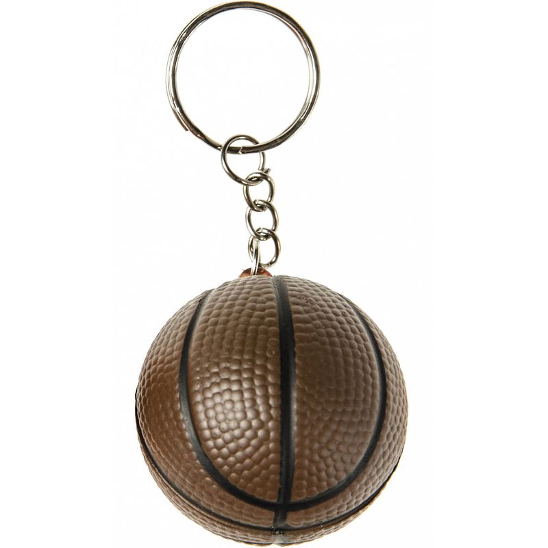 Foto van Lg-imports sleutelhanger basketbal junior 4 cm bruin