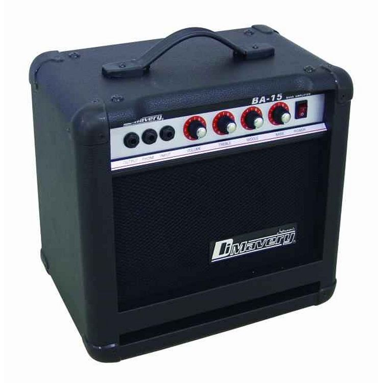 Foto van Dimavery ba-15 basgitaar combo zwart 15w