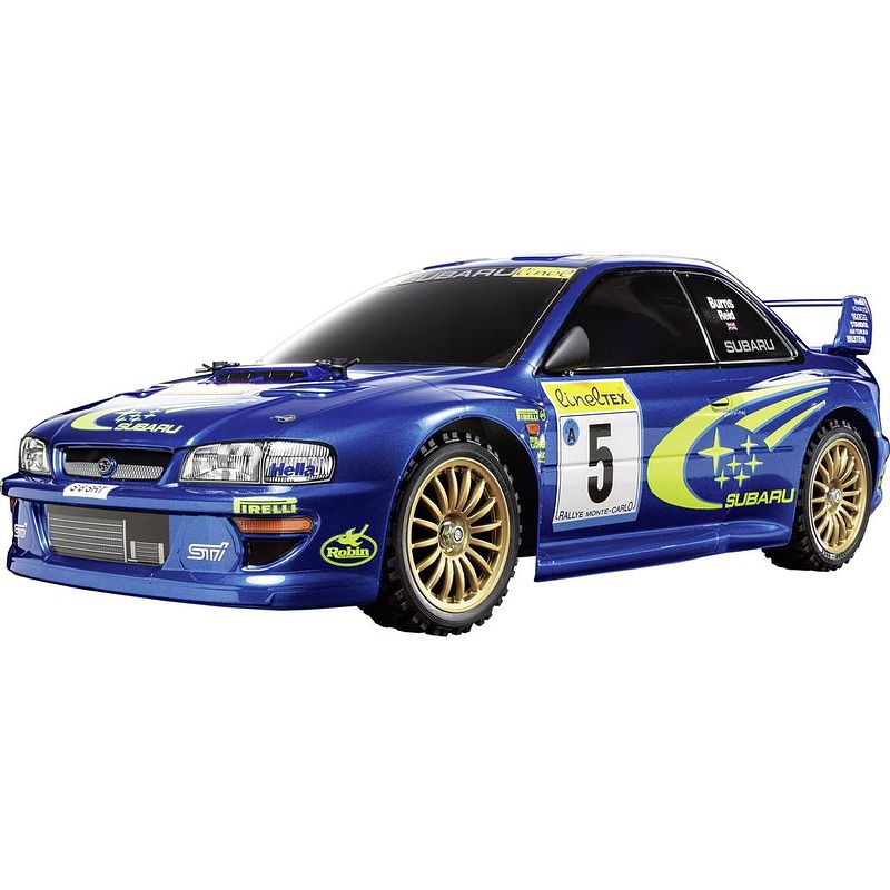 Foto van Tamiya tt-02 subaru impreza monte carlo 1999 brushed 1:10 rc auto elektro straatmodel 4wd bouwpakket