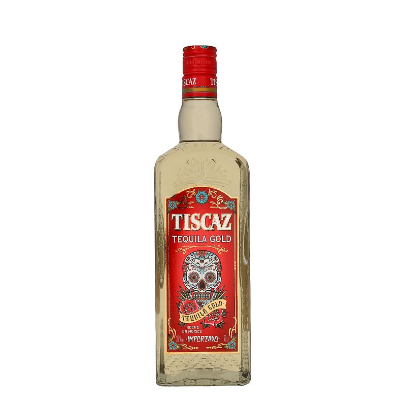 Foto van Tiscaz tequila gold 70cl gedistilleerd