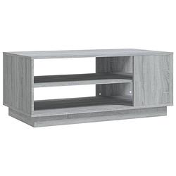 Foto van Vidaxl salontafel 102x55x43 cm spaanplaat grijs sonoma eikenkleurig