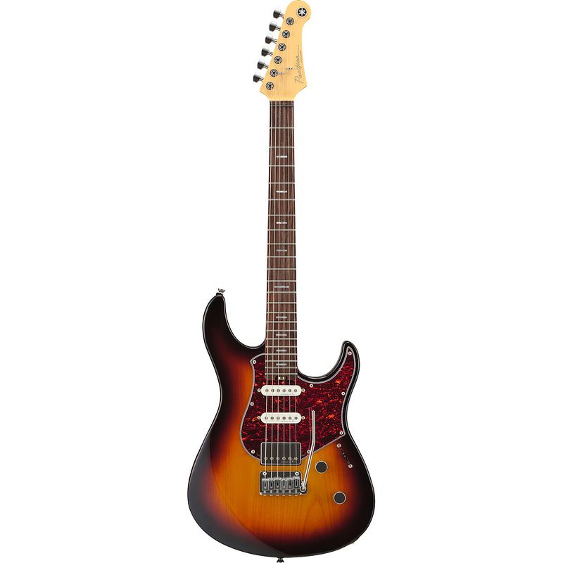 Foto van Yamaha pacp12 pacifica professional desert burst elektrische gitaar met hardshell koffer