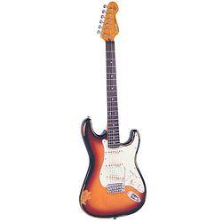 Foto van Vintage v6mrssb icon distressed sunburst elektrische gitaar