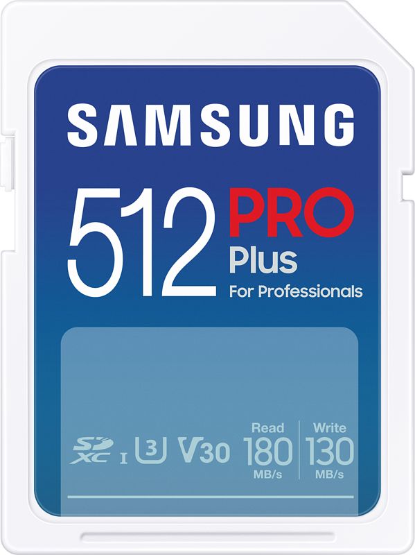 Foto van Samsung pro plus 512gb sdxc + kaartlezer