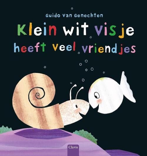 Foto van Klein wit visje heeft veel vriendjes - guido van genechten - hardcover (9789044827378)