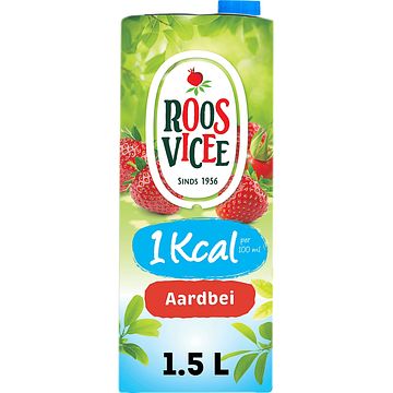 Foto van 2 flessen a 750 ml of pakken a 1,5 liter | roosvicee 1kcal aardbei 1, 5l aanbieding bij jumbo