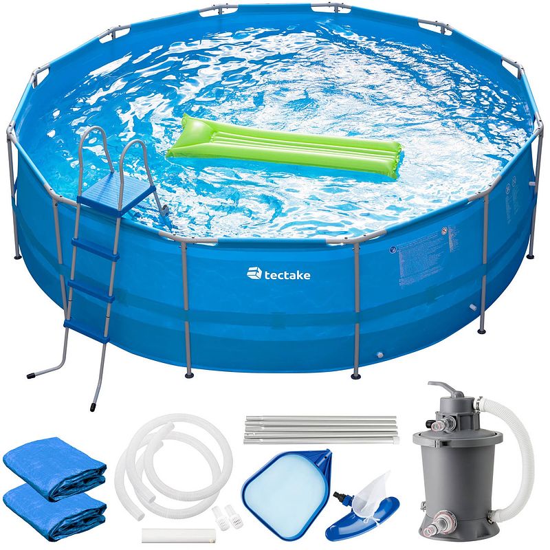 Foto van Tectake® - zwembad merina 450x122 cm met veel accessoires