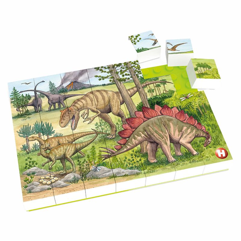 Foto van Hubelino blokpuzzel dinosaurus wereld, 35st.