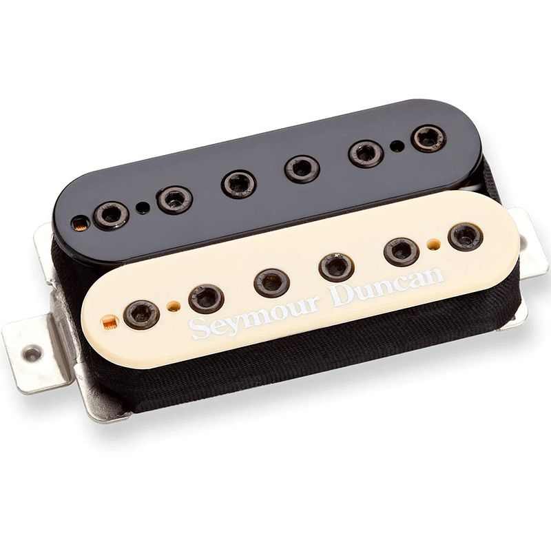 Foto van Seymour duncan sh-10b full shred bridge humbucker zebra gitaarelement