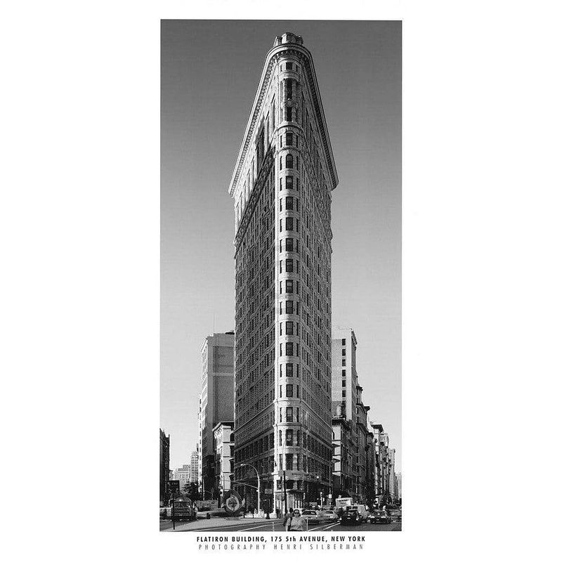 Foto van Henri silberman - flatiron building kunstdruk 50x100cm