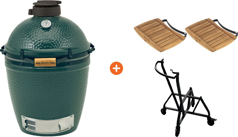 Foto van Big green egg medium compleet