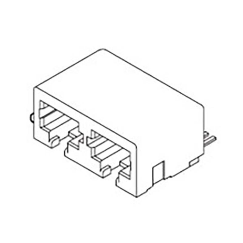 Foto van Molex cat 3 mod jack/plug 441930003 bus zwart 1 stuk(s)