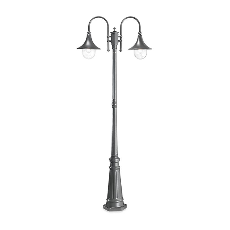 Foto van Ideal lux - cima - vloerlamp - metaal - e27 - grijs