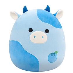 Foto van Squishmallows knuffel rutanya de blauwe bosbessen koe - 30 cm