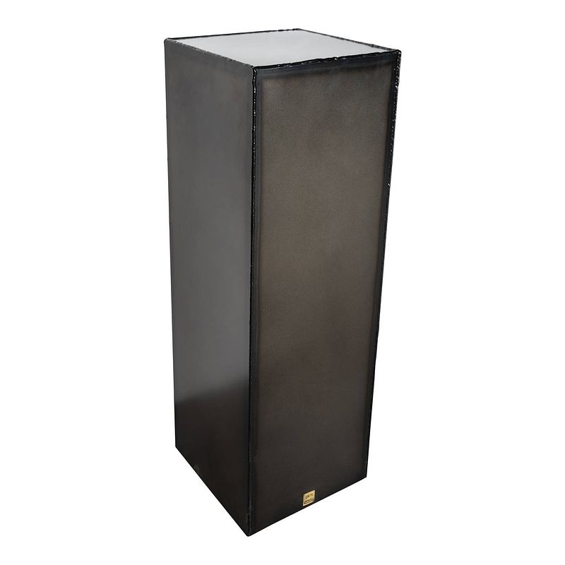 Foto van Ptmd new noba grey metal pedestal closed small s