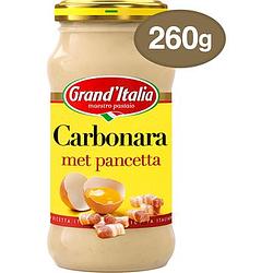 Foto van Grand'sitalia pastasaus carbonara 260g bij jumbo