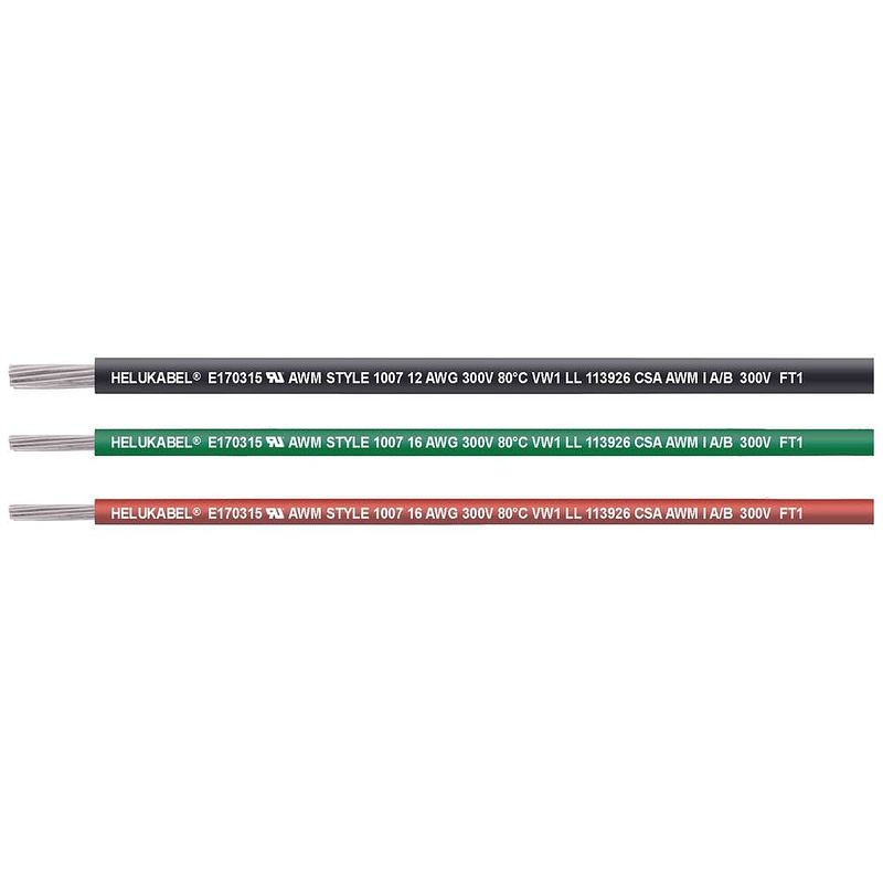 Foto van Helukabel 62306-305 enkele ader ul-csa 1 x 0.823 mm² grijs 305 m