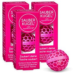 Foto van Sauberkugel - tassenreiniger - schoonmaakbal - roze - herbruikbaar -
