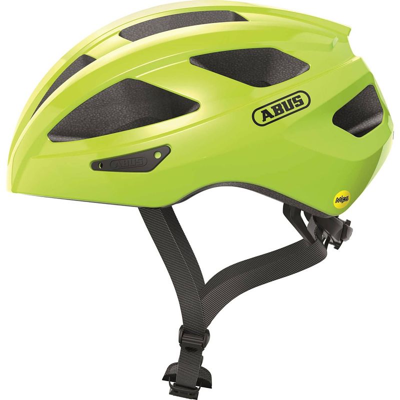 Foto van Abus helm macator mips signal yellow l 58-62cm