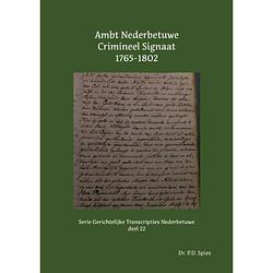 Foto van Ambt nederbetuwe crimineel signaat 1765-1802 -