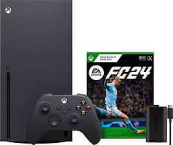Foto van Xbox series x + ea sports fc 24 + play & charge kit