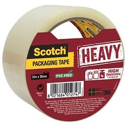 Foto van Scotch verpakkingsplakband heavy, ft 50 mm x 50 m, transparant, per stuk