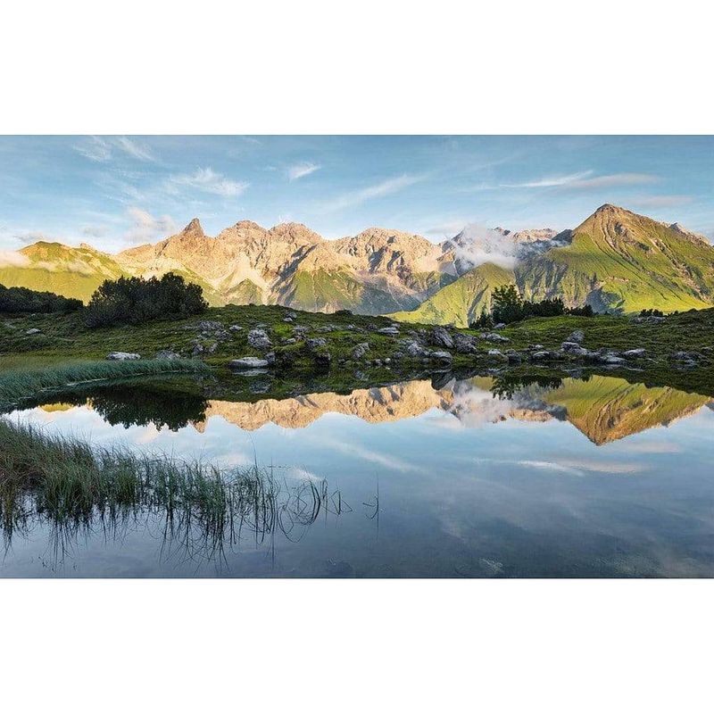 Foto van Komar allgäu spiegel vlies fotobehang 450x280cm 9-banen