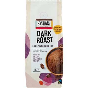 Foto van Fairtrade original dark roast snelfiltermaling 250g bij jumbo