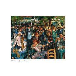 Foto van Auguste renoir - le moulin de la galette kunstdruk 70x50cm