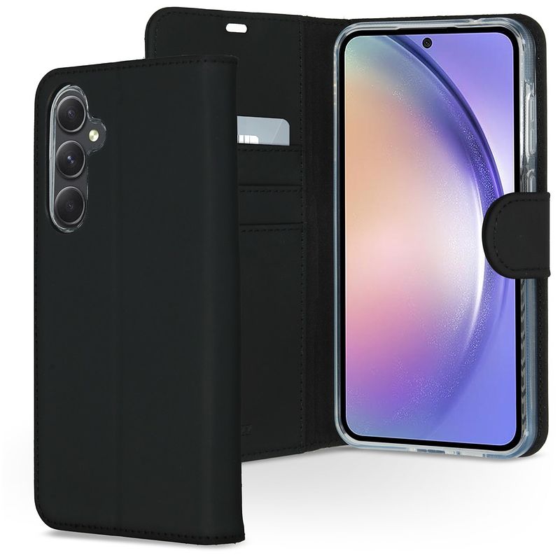 Foto van Accezz wallet softcase bookcase samsung galaxy a55 telefoonhoesje zwart