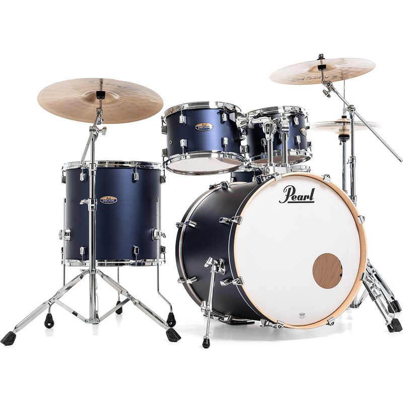 Foto van Pearl dmp925s/c207 decade maple ultra marine velvet 5-delig drumstel