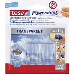 Foto van Tesa powerstrips® tesa powerstrips haken transparant transparant